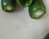 Foto del paso 1 de la receta: Carne y chile relleno de queso con tocino