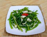 Hình bước làm 3 của món Rau Muống Xào Tỏi
