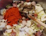 Lecsós káposzta nokedlivel recept fázis 2 fotója