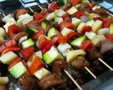 Foto del paso 5 de la receta: Brochetas de pollo y verduras