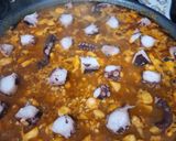 A picture of step 6 of Octopus and Jumbo Shrimp Paella.