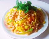 Hình bước làm 4 của món MÌ QUẢNG trộn