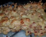 Tejfölös-baconös-csirkés penne recept fázis 6 fotója