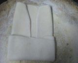 A picture of step 4 of Multi layered paratha.