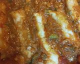 A picture of step 5 of Hake in Spanish Sauce.