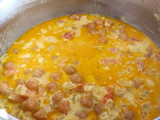 Curry de garbanzos y camarones