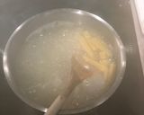 A picture of step 3 of Cheesy sausage & veg pasta.