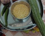 A picture of step 1 of பீர்க்கங்காய் கொத்சு (Peerkankaai kothsu recipe in tamil).