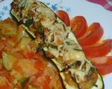 Töltött cukkini tonhallal, zöldségekkel recept fázis 8 fotója