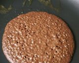 A picture of step 8 of Chocolate pancake with strawberry sauce.