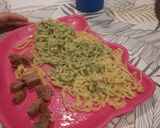 Foto del paso 10 de la receta: Fideos cabello de ángel caseros con salsa de espinacas
