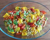 A picture of step 5 of Bell pepper salad.