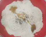 A picture of step 5 of Kabuli chana with poory achar.