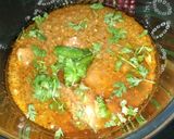 A picture of step 9 of Chicken qorma.
