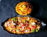 A picture of step 4 of Ragda Pattice Street Chaat.