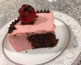 Foto del paso 21 de la receta: Pastel de chocolate envuelto en gelatina de fresas
