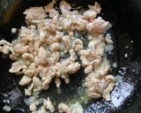 A picture of step 2 of Alugbati, Giniling, Kalabasa in Filipino style for dinner / Malabar Spinach, Chicken mince, Pumpkin.