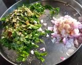 A picture of step 2 of Palak paratha.