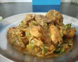 A picture of step 17 of Chettinad chicken fry.