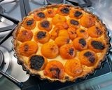 Une image de l'étape 13 de Tarte aux abricots, miel et crème vanille.