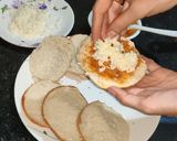 A picture of step 8 of Aloo tikki burger.