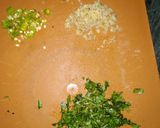 A picture of step 1 of Dahi Lukhmi.