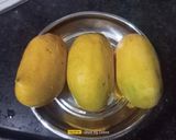 A picture of step 1 of Mango Smoothie.