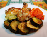 Foto del paso 7 de la receta: Jamoncitos de pollo asados con guarnición de verduras