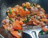 A picture of step 6 of Khandeshi special jalgaon green brinjal roasted bharta.
