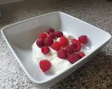 Rasberry ice cream dessert