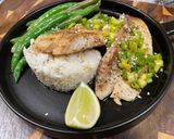 A picture of step 11 of Tilapia with Scallion Sriracha Pesto.