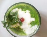 A picture of step 6 of Cashew palak soup.