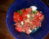 Foto del paso 1 de la receta: Relleno de ejote y ensalada de coditos....🇸🇻