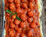 A picture of step 5 of Meat balls spaghettis.