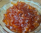 A picture of step 4 of Chunda (sundried mango pickle).