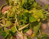 A picture of step 3 of Stir Fry Watercress with Bacon.