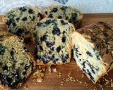 Une image de l'étape 4 de Cake aux myrtilles.