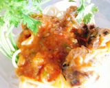 Hình bước làm 5 của món Mì spagetti sauce thịt viên