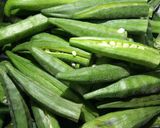 A picture of step 2 of Bharwa Bhindi/Besan Wali Bhindi.