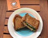 Φωτογραφία βήματος 5 της συνταγής Grilled cheese sandwich με λωτό, μοτσαρέλα και ρόκα