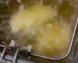 A picture of step 5 of Kara Age (Japanese fried chicken with scallion sauce).