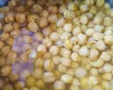 A picture of step 1 of Chole Bhature.