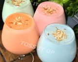 A picture of step 2 of Colourful Thandai Lassi.