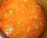 A picture of step 3 of Aloo ki Tarkari.