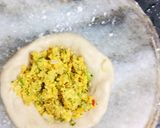 A picture of step 4 of Sattu Paratha.