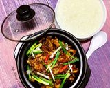 A picture of step 4 of Singapore Frog Porridge.