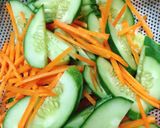 Hình bước làm 1 của món Gỏi Dưa Leo Bò Khô