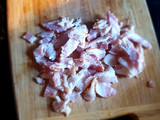 Arroz chino keto con camarón y tocino (hecho con coliflor)