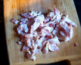 Foto del paso 1 de la receta: Arroz chino keto con camarón y tocino (hecho con coliflor)