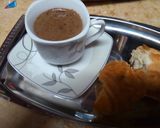 صورة لخطوة 3 من وصفة القهوة الفرنسية قهوة بالحليب ☕
